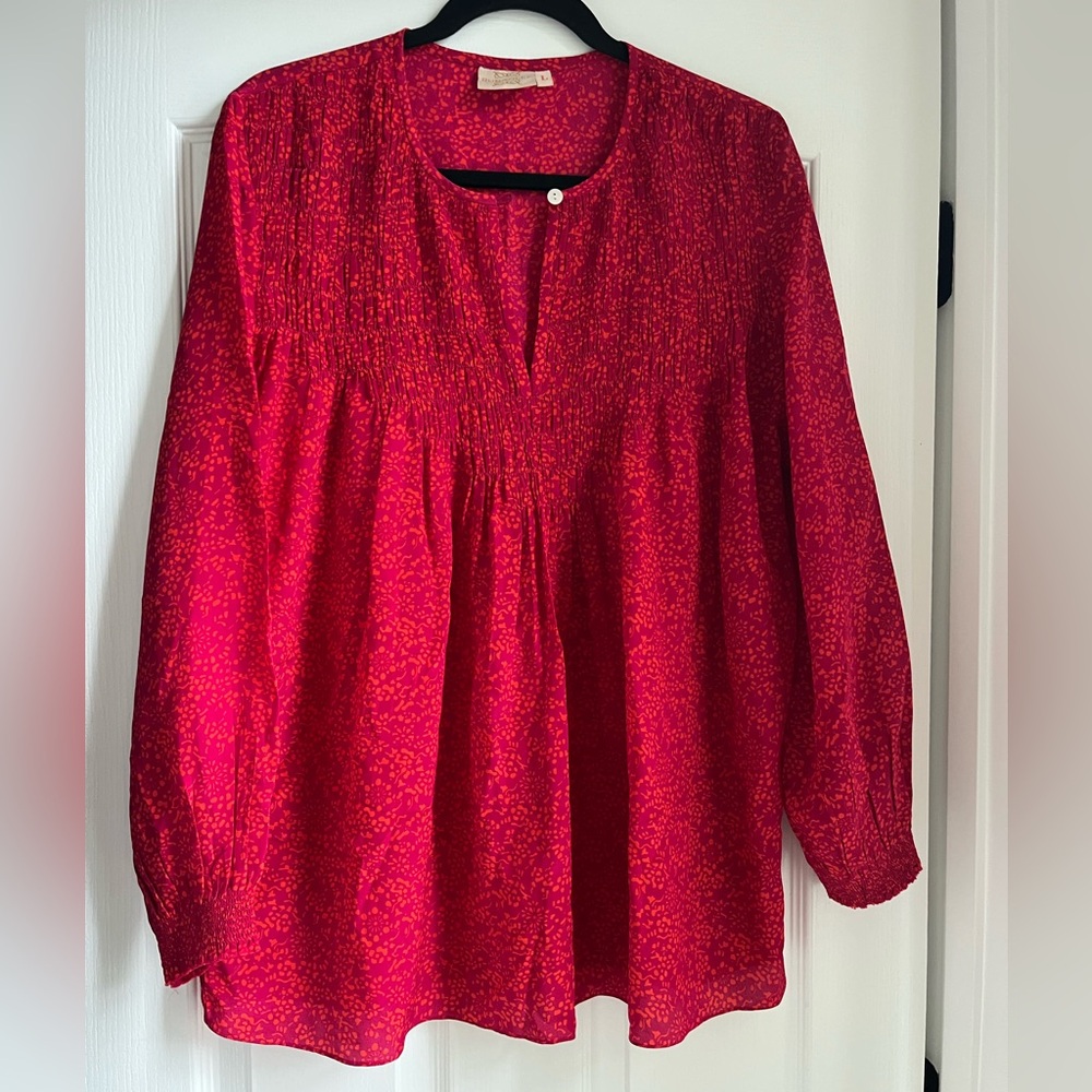 Rungolee Silk Long Sleeve Blouse